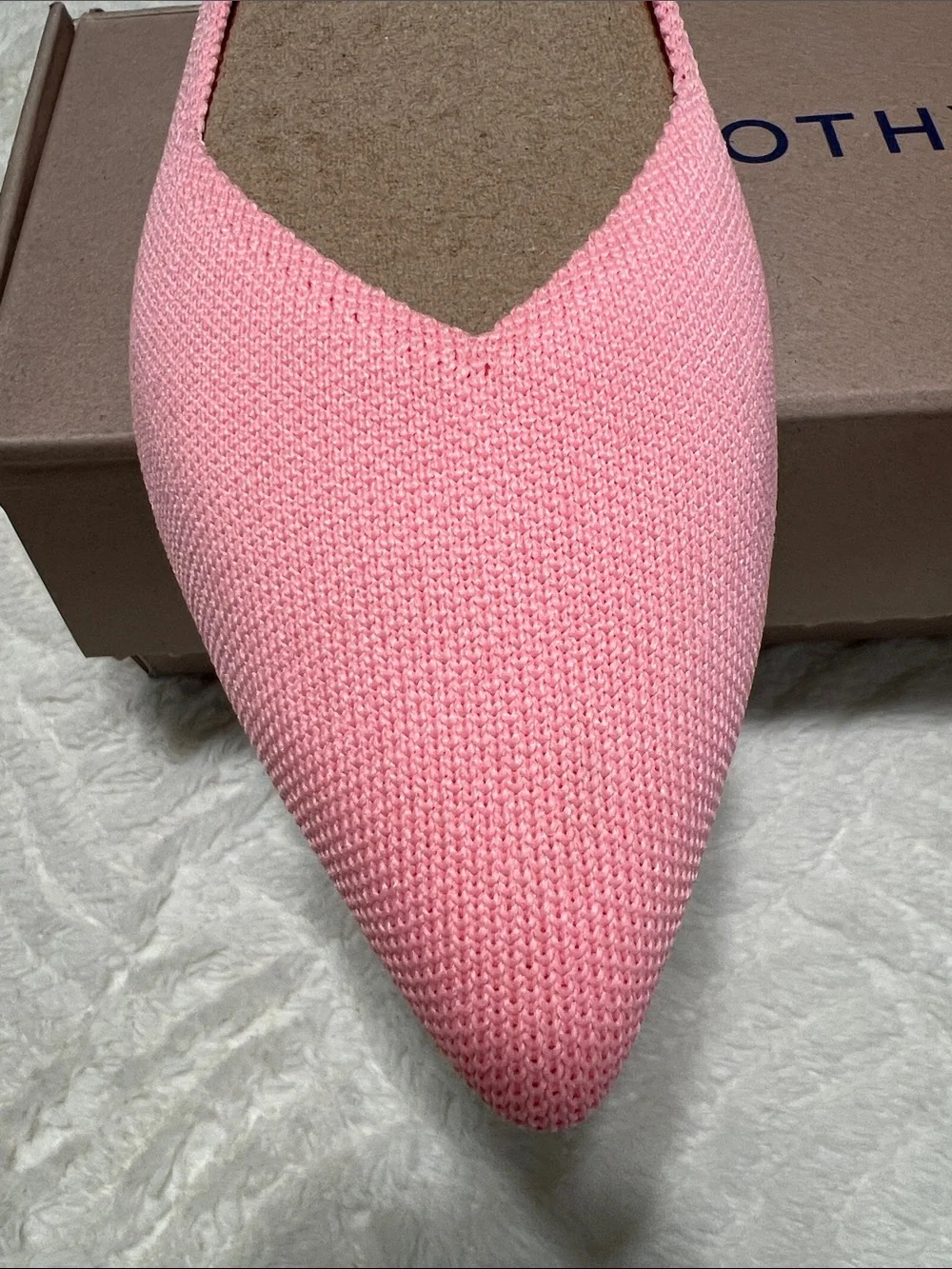 Rothy’s The Point II Flats – Carnation Pink – Size 11 NIB